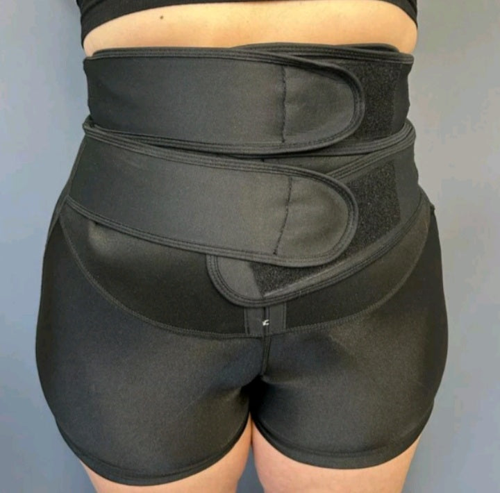 Kit Bermuda Shorts Efeito Sauna Modelador com Forro Térmico + Gel Pimenta Negra