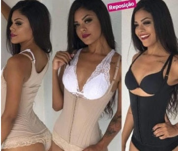 Cinta Modeladora  12 Barbatanas com Alça Corselet